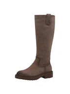 Kozaki damskie - Tamaris Damskie buty 1-25622-43, modne kozaki, szarobrązowe (taupe), 38 EU, szarobrązowy, 38 EU - miniaturka - grafika 1