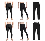 Pozostała odzież narciarska - Zestaw 2 pary Kalesony Męskie Termoaktywne Bawełniane r. 2XL/3XL Grube - miniaturka - grafika 1