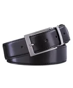 Paski - Pasek Męski Skórzany Dwustronny PUCCINI Czarny Brązowy L PAM03(3.5)L 1/2A - miniaturka - grafika 1