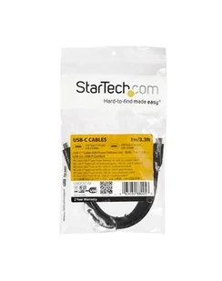 startech 1M 3FT USB C CABLE W/ 5A PD/. USB2C5C1M - Kable komputerowe i do monitorów - miniaturka - grafika 1