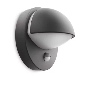 Philips June 1x12W Kinkiet zewnętrzny elewacyjny z czujnikiem ruchu antracyt - Lampy ogrodowe - miniaturka - grafika 2
