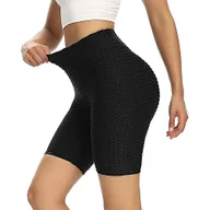 Spodenki rowerowe - Yoga Shorts Damskie spodenki treningowe 7 "Wysokie spodenki rowerowe Butt Lifting Joga Gym Trening Szorty Wyszczuplające Rozciągliwy plaster miodu ... - miniaturka - grafika 1
