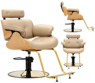 Fotele fryzjerskie - Fotel fryzjerski Ankara hydrauliczny obrotowy z podnóżkiem do salonu fryzjerskiego krzesło fryzjerskie - miniaturka - grafika 1