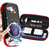 Piórniki - PIÓRNIK dziecięcy KOSMOS szkolny dla chłopca 3D do szkoły KOSMONAUTA lekki - miniaturka - grafika 1
