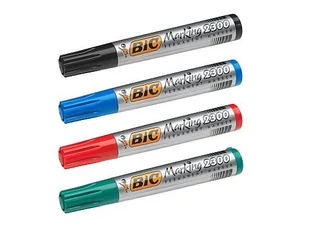 BIC Marker CZARNY ŚCIĘTY permanentny 2300 - Markery permanentne - miniaturka - grafika 5