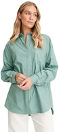 Koszule damskie - NA-KD Damska koszula oversize Basic, Eden Green, 60 - miniaturka - grafika 1