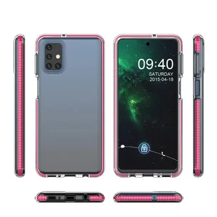 Spring Case pokrowiec żelowe etui z kolorową ramką do Samsung Galaxy M51 czarny - Etui i futerały do telefonów - miniaturka - grafika 3