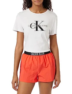 Calvin Klein Krótkie spodnie damskie, Bright Vermillion, XS - Spodnie damskie - miniaturka - grafika 1