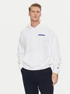 Bluzy męskie - Lacoste Bluza SH6533 Biały Loose Fit - miniaturka - grafika 1