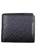 Portfele - Tommy Hilfiger - Męski portfel RFID z klapką i monetami z monogramem - Niebieski - miniaturka - grafika 1