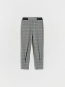 Spodnie i spodenki dla dziewczynek - Reserved - Spodnie w kratę - wielobarwny - miniaturka - grafika 1