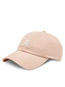 Czapki damskie - Tommy Hilfiger Czapka z daszkiem Utility Soft Cap AW0AW16363 Różowy - miniaturka - grafika 1