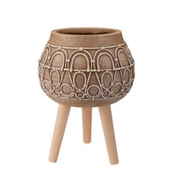 Donice - Donica BOHO 23 cm 28492 brąz II - miniaturka - grafika 1