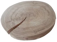 Dekoracje domu - Plaster drewna Dąb bez kory OLEJOWANY szlifowany 25-30 cm / 3 cm z pęknięciem - miniaturka - grafika 1