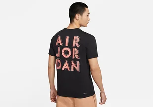Nike Air Jordan Dri-Fit Air Graphic Crew Tee Black - Koszulki męskie - miniaturka - grafika 1