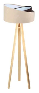 Beżowo-sosnowa skandynawska lampa stojąca trójnóg - S026 S8-E33 - Lampy stojące Beżowo-sosnowa skandynawska lampa stojąca trójnóg - S026 S8-E33 - Lampy stojące - miniaturka - grafika 1