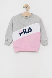 Bluzy damskie - Fila bluza dziecięca kolor różowy z nadrukiem - grafika 1