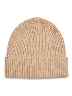 Pieces Czapka beanie w kolorze beżowym - Czapki damskie - miniaturka - grafika 1