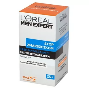Loreal Paris LOréal Paris Men Expert Stop Zmarszczkom 35+ Krem nawilżający pierwsze zmarszczki 50 ml - Kosmetyki do pielęgnacji twarzy męskie - miniaturka - grafika 1