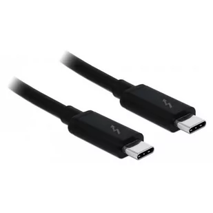 Delock Kabel Thunderbolt 3 wtyczka USB-C na USB-C Czarny, czarny 84846 - Kable USB - miniaturka - grafika 2