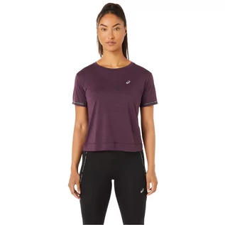 Koszulki i topy damskie - T-shirt sportowy z krótkim rękawem damski ASICS Race Crop Top - grafika 1