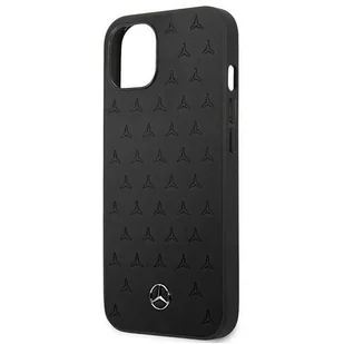 Mercedes MEHCP13SPSQBK iPhone 13 mini 5,4" czarny/black hardcase Leather Stars Pattern - Etui i futerały do telefonów - miniaturka - grafika 6