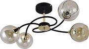 Lampy sufitowe - Avanti lampa sufitowa 4-punktowa czarna/złota LPX0201/4 - miniaturka - grafika 1