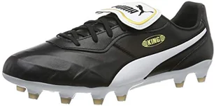 PUMA UNISEKS KING Top FG Buty do piłki nożnej, Czarna puma bia?a puma, 37.5 EU - Koszulki i topy damskie - miniaturka - grafika 1