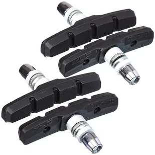 XLC BS-V01 Podkładki hamulcowe V-Brake 4 sztuki, black/red 2020 Klocki hamulcowe 2500383200 - Części rowerowe - miniaturka - grafika 1
