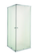 Kabiny prysznicowe - Invena Parla kabina prysznicowa 90x90 cm kwadratowa chrom/szkło mrożone AK-48-191 - miniaturka - grafika 1