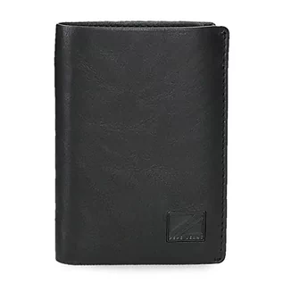 Portfele - Pepe Jeans Chief pionowy portfel z portfelem, unikalny, Czarny, única, Portfel pionowy z portmonetką - grafika 1