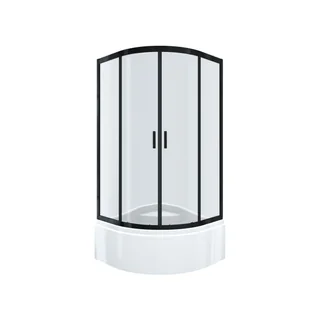 Kabina prysznicowa z brodzikiem 90 X 90 X 198/34 Polmetal - Kabiny prysznicowe - miniaturka - grafika 1