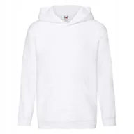 Bluzy dla dziewczynek - Bluza Dziecięca Z Kapturem Hooded Sweat Biały r. 9-11(140) - miniaturka - grafika 1