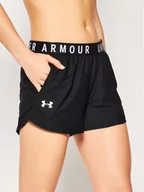 Spodenki damskie - Under Armour Szorty sportowe Play Up Shorts 3.0 1344552 Czarny Regular Fit - miniaturka - grafika 1