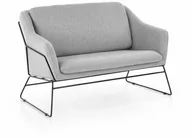 Sofy i kanapy - Sofa Halmar SOFT 2 XL czarny jasny popiel  - miniaturka - grafika 1
