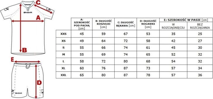 Givova Strój piłkarski Givova Campo żółto-granatowy 3XS