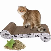 Drapaki dla kotów - Drapak dla kota tekturowy, praktyczny, 60x28x6 cm - miniaturka - grafika 1