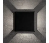 Lampy ogrodowe - Kanlux 39182 - LED zewnętrzny kinkiet REFAZI LED/6W/230V IP54 czarny - miniaturka - grafika 1