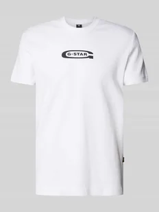 T-shirt z nadrukiem z logo - Koszulki męskie - miniaturka - grafika 1