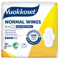 Podpaski - Vuokkoset White, podpaski ze skrzydełkami, Normal, 12 sztuk - miniaturka - grafika 1