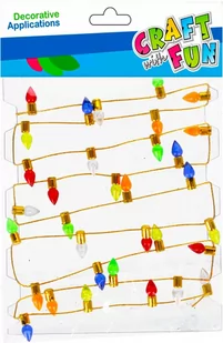 Craft With Fun, Ozdoba dekoracyjna Ornament samoprzylepna Lampion, 501408 - Zabawki kreatywne - miniaturka - grafika 1