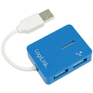 Huby USB - LogiLink HUB USB 2.0 4 Smile - niebieski [UA0136 - miniaturka - grafika 1