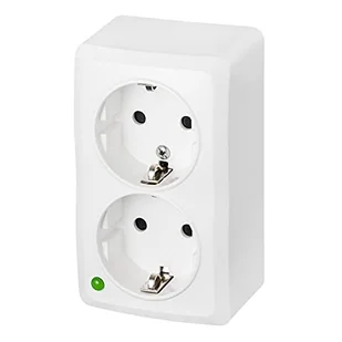 LEDart EPN podwójne z uziemieniem Schuko BERG Biały 3738-00 - Gniazdka elektryczne - miniaturka - grafika 2