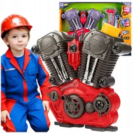 Zabawy w naśladowanie dorosłych - Silnik Do Rozkręcania Skręcania Części Mały Majsterkowicz Zestaw Mechanika - miniaturka - grafika 1