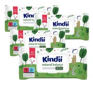Chusteczki nawilżane - Chusteczki dla niemowląt i dzieci Kindii Natural Balance 4 PACK - miniaturka - grafika 1