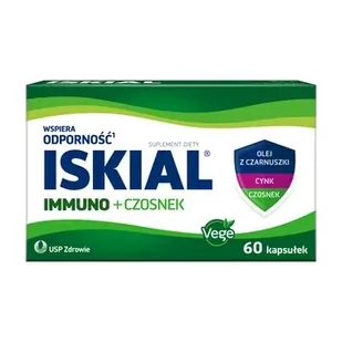 Iskial Immuno + Czosnek 60 Kapsułek - Przeziębienie i grypa - miniaturka - grafika 1