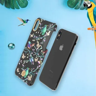 Kingxbar Blossom etui ozdobione oryginalnymi Kryształami Swarovskiego iPhone XS Max różowy - Etui i futerały do telefonów - miniaturka - grafika 9