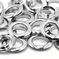 Rękodzieło - TEMU Zestaw 10 Dużych Srebrnych Oczek z Klamrą Wykonanych z Mosiądzu, 20mm, Pasujących do Butów i Kapeluszy DIY ze Skóry Ekologicznej - miniaturka - grafika 1