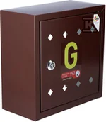 Zawory i kraniki - Skrzynka gazowa na zawór, 300x300x150, metalowa, naścienna - brązowa - miniaturka - grafika 1