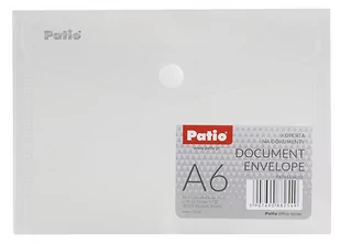 KOPERTA NA DOKUMENTY A6 BIAŁA PATIO - Teczki i skoroszyty - miniaturka - grafika 1
